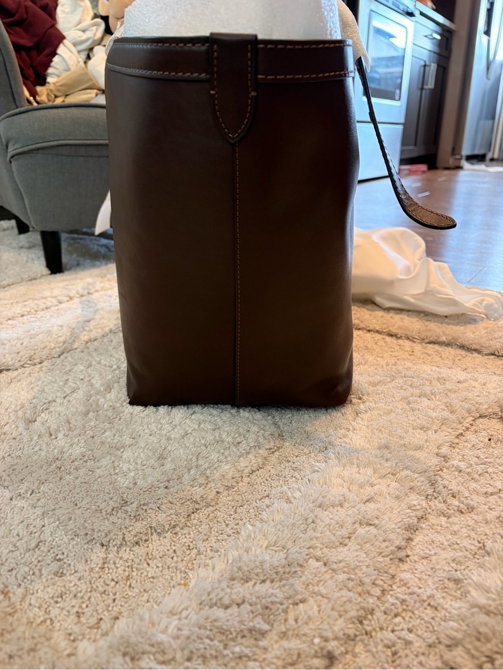 Coach Gramercy Brown Leather Tote Bag ๐๏ธ NWT - Picture 10 of 15
